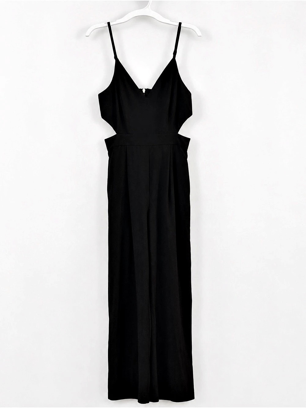 Gianni Bini Black Cutout Jumpsuit Women’s XS Wide Leg